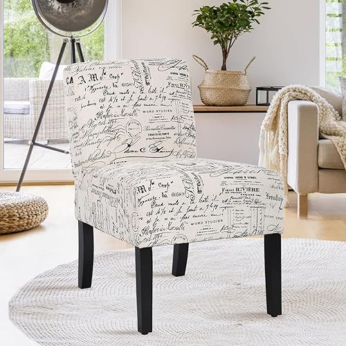 Miniatura 20 de Silla pequeña para dormitorio, juego de 2 unidades, silla sin brazos, sillas laterales modernas para sala de estar con patas de madera maciza, silla