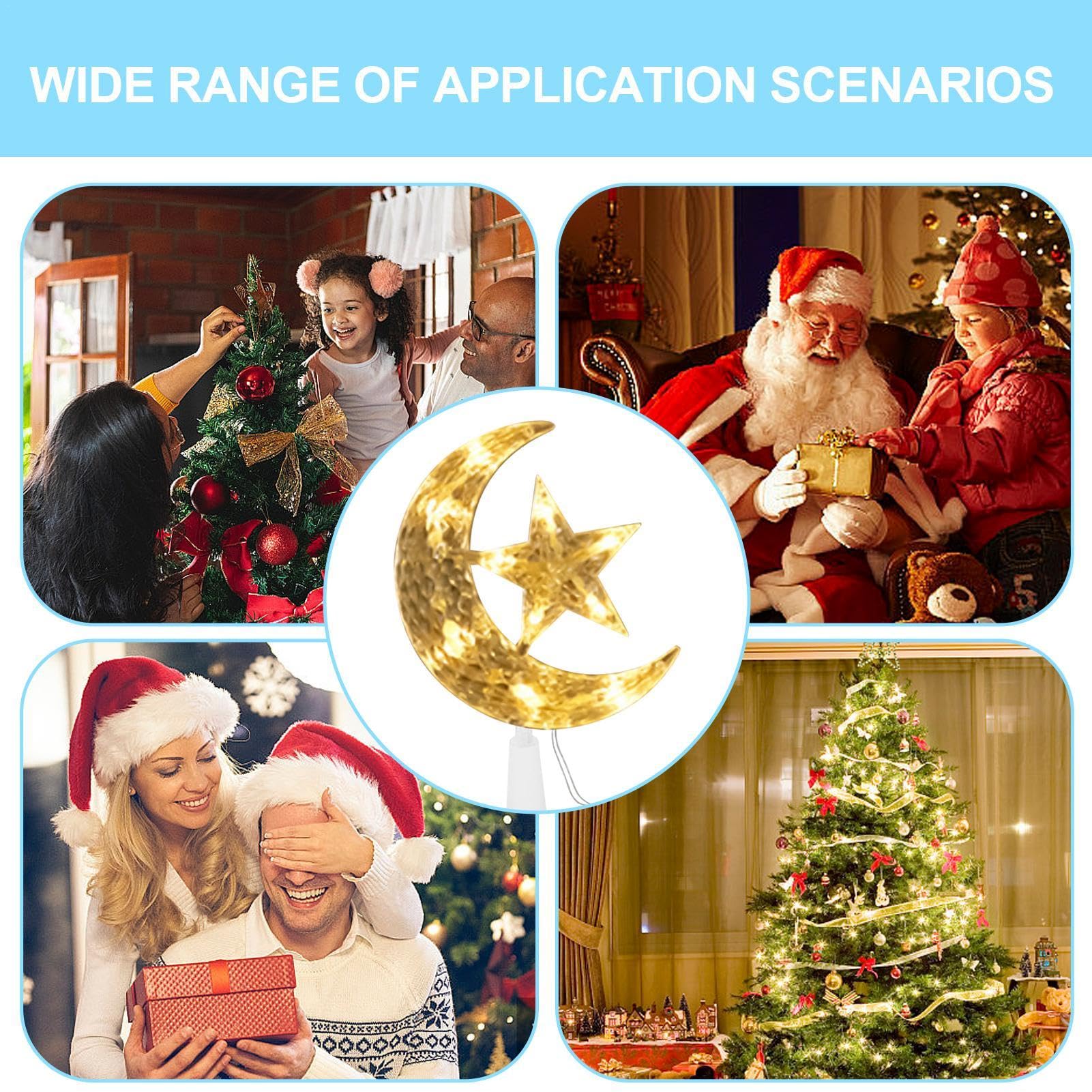 Amazon.co.jp: 月と星のツリートッパー ? ムーンツリートッパー | 星と