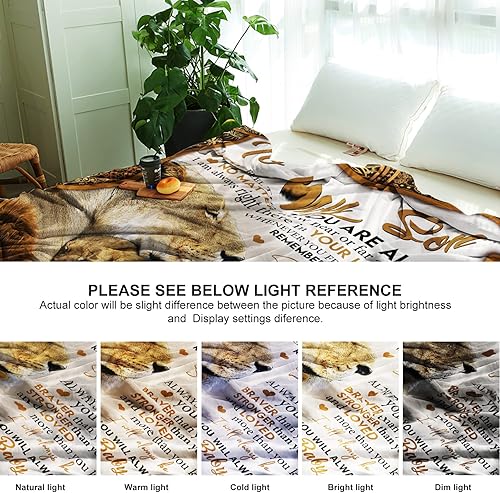 Miniatura 5 de Regalos para hijo, regalos de mamá, hijo, cumpleaños, día del padre, graduación, manta suave de 50 x 40 pulgadas