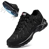 LARNMERN Steel Toe Shoes for Men Wide Women Lightweight Puncture Proof Work Safety Sneakers Breathable Slip Resistant Tennis Shoe