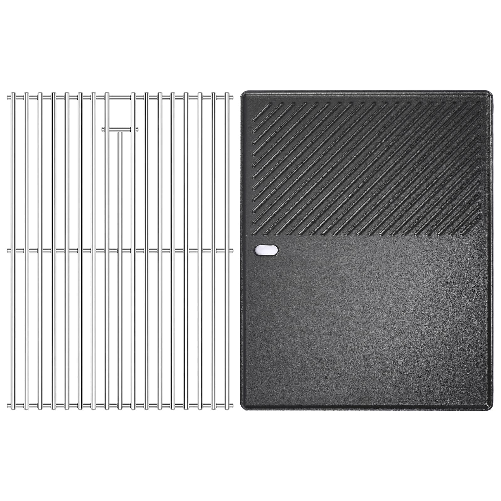 Hisencn 17 Inches Grill Grate and Griddle for Nexgrill Replacement Parts