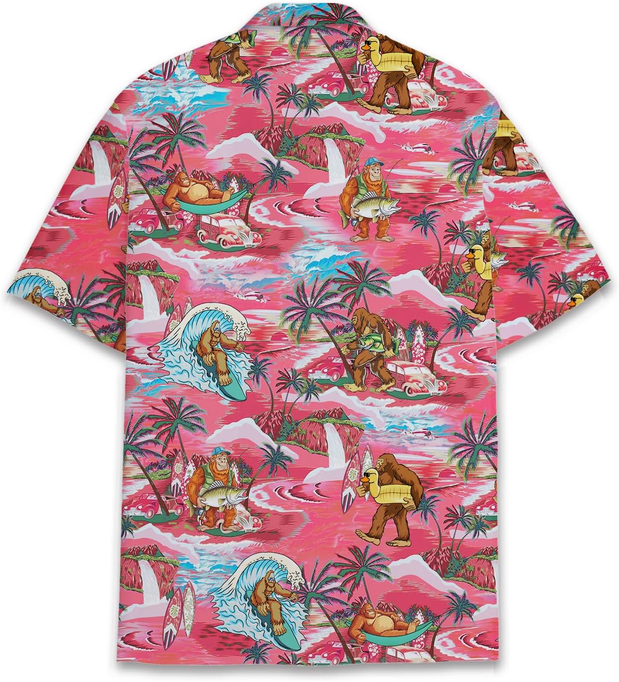 Pirate Skull Hawaiian Shirts for Men Women, Vintage Skull Pirate Treasure Map Shirt Button Down Short Sleeves - Image 3