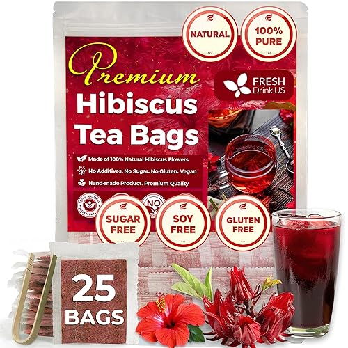 Miniatura 122 de FreshDrinkUS, 135 bolsas de té de cardo mariano premium, 100% natural y puro de semillas de cardo mariano. Té de hierbas con semillas de cardo