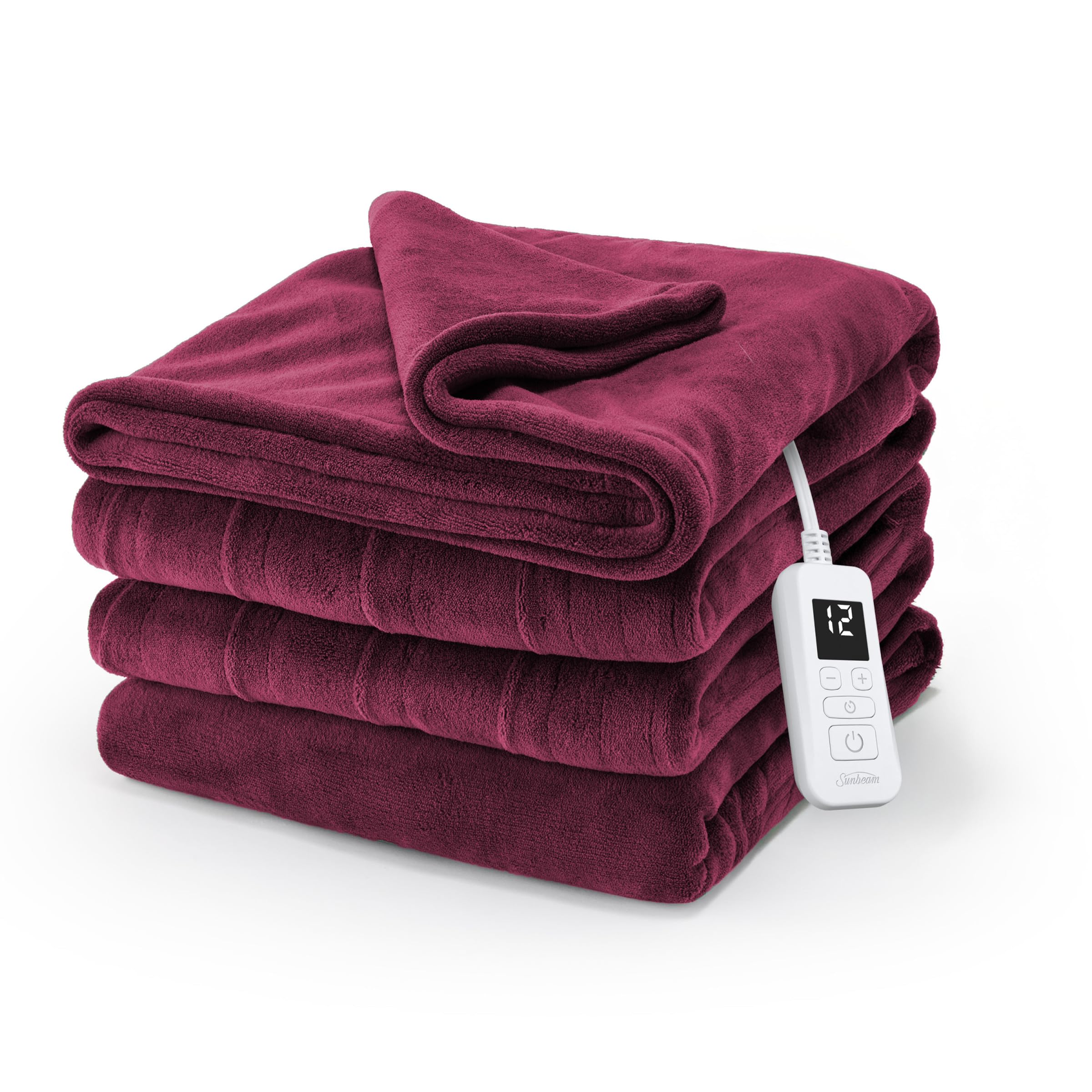 Amazon.com: Sunbeam Electric Royal Luxe Microplush Heated Blanket