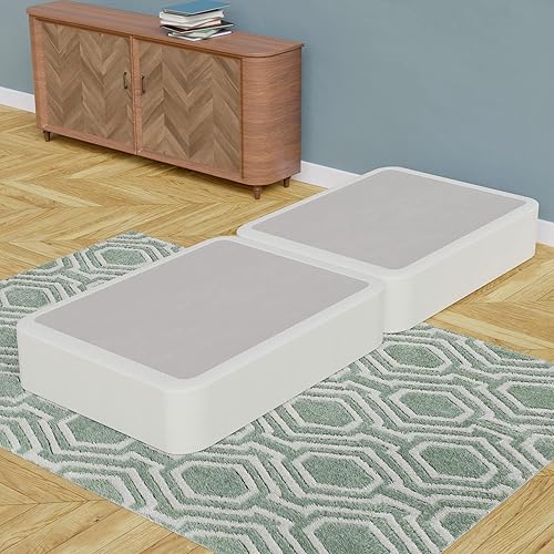 Continental Sleep Base tradicional de madera dividida de 8 pulgadas para colchón, tamaño matrimonial, beige disponible en Yaxa Colombia