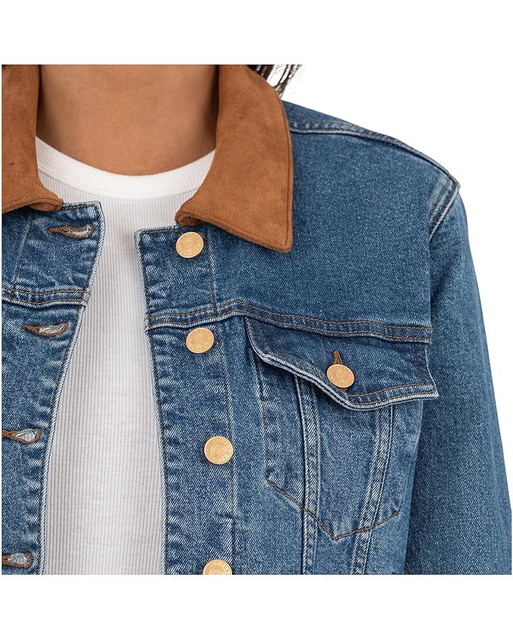 KUT from the Kloth Kerry Cropped Jacket-raw Hem Contrastcollar - #3 of 3