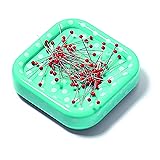 Prym Love Magnetic Cushion with 100 Glass Head Pins, Turquoise, 60112