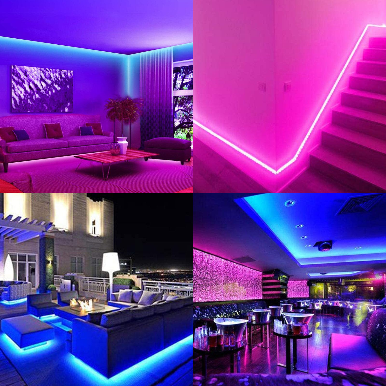 GOMING Riflettore Lineare 10M 24V RGB Striscia LED COB Flessibile 576LEDs/M | 14W/M Alta Luminosità Non Impermeabile IP20 Nastri LED per Decorazione Interna(RGB Controller e Alimentatore Non Inclusi)