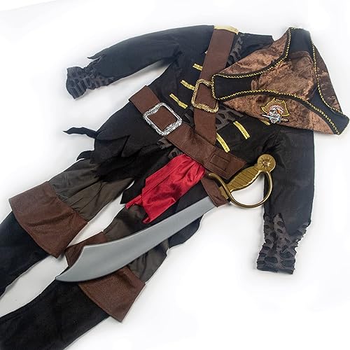 Miniatura 2 de Teetot & Co. Inc. Disfraz de capitán pirata duro para niños