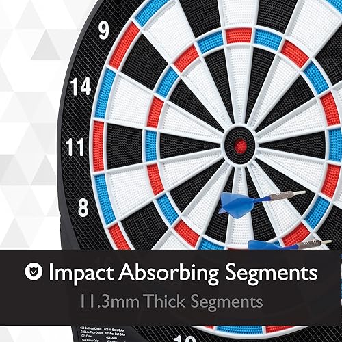 Miniatura 8 de Viper Showdown - Diana de dardos electrónica, tamaño deportivo, más de 30 juegos con 590 opciones, pantalla LCD de puntuación automática, banda de