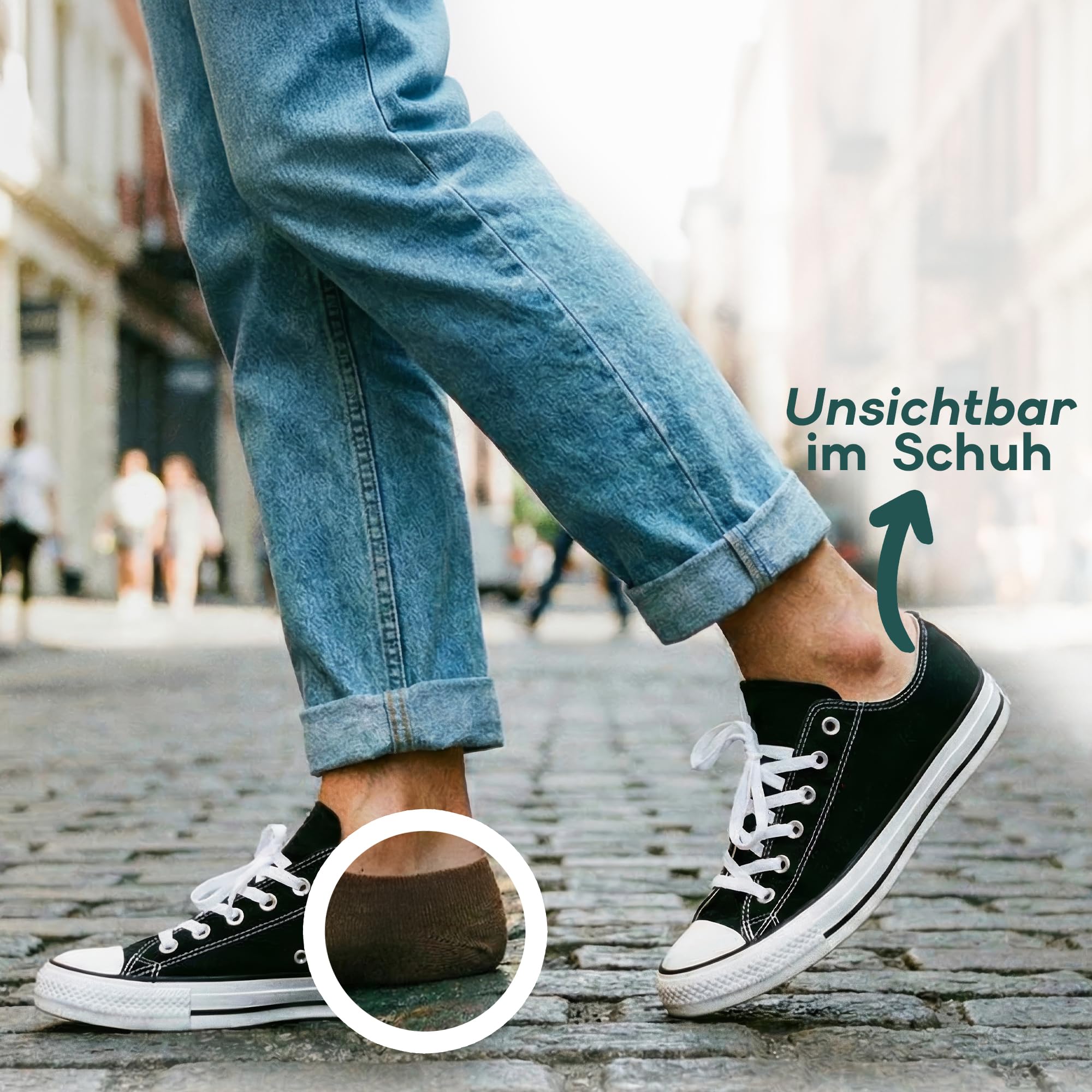6 Paar No Show Socken mit Rutschfester Y-Ferse für Damen und Herren aus Bambus Atmungsaktive Unsichtbare Sneaker Socken für Alltag und Arbeit Schwarz, Weiß und Beige 35-38, 39-42, 43-46