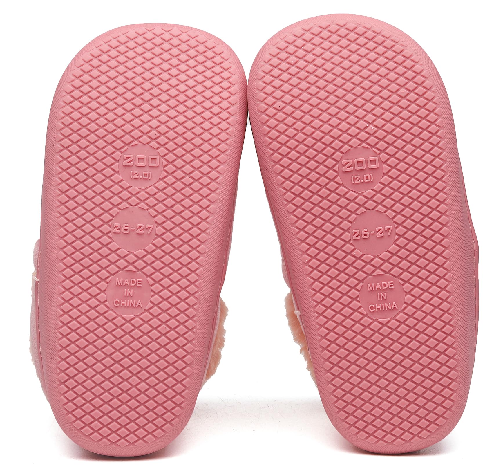 Chausson pour Enfants et Adultes Fille Peluche Pantoufle Garçon Hiver Chaussures de Maison Femmes Hommes Chaude Fourure Doublée Mules Slippers 23-44