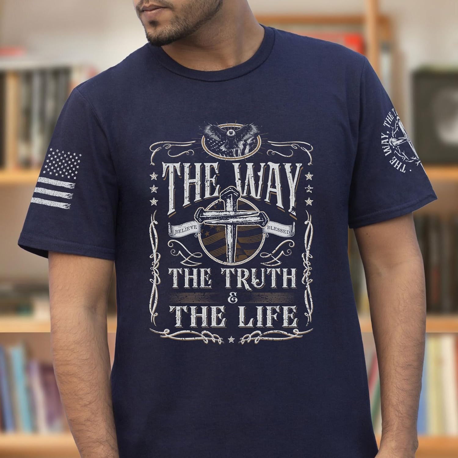 Jesus The Way The Truth and The Life Shirt, Christian Shirts for Men, Religious Shirts for Men, Jesus Shirt 2