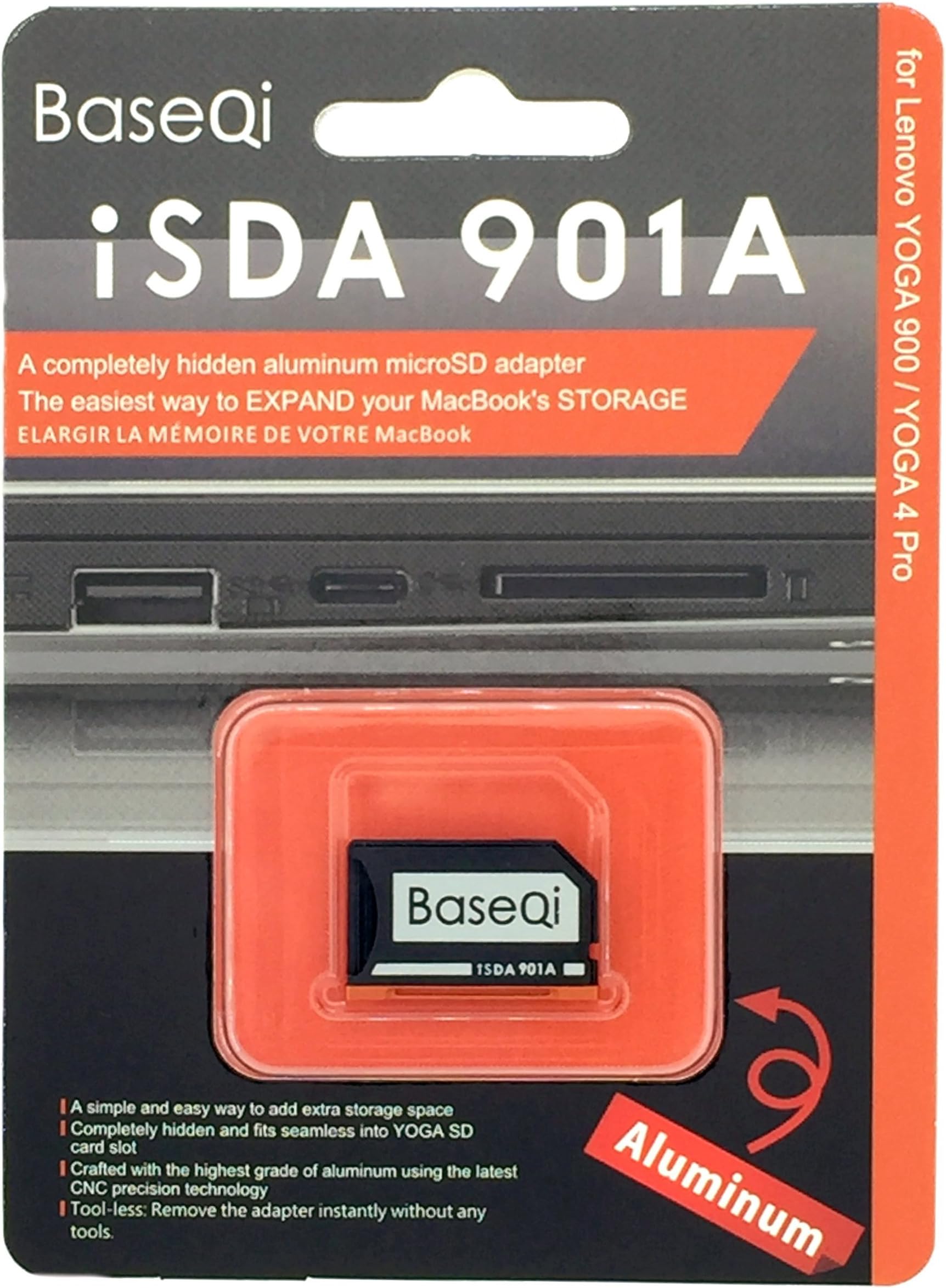 Aluminum MicroSD Adapter for Lenovo Yoga 900 & 710