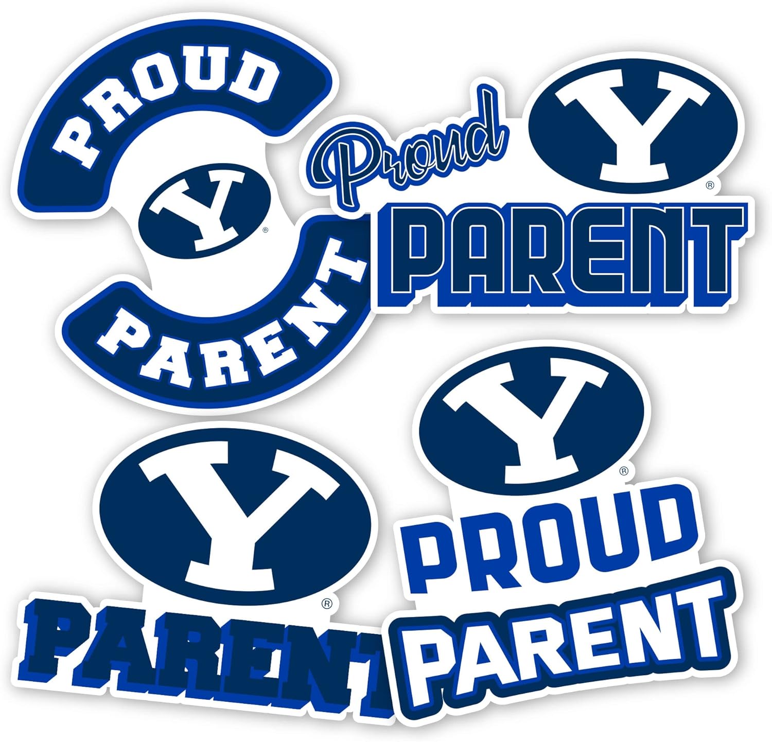 Desert Cactus Brigham Young University Sticker Cougars BYU Cougs Vinyl Decal Laptop Water Bottle Car Scrapbook (Proud Parent Sheet)