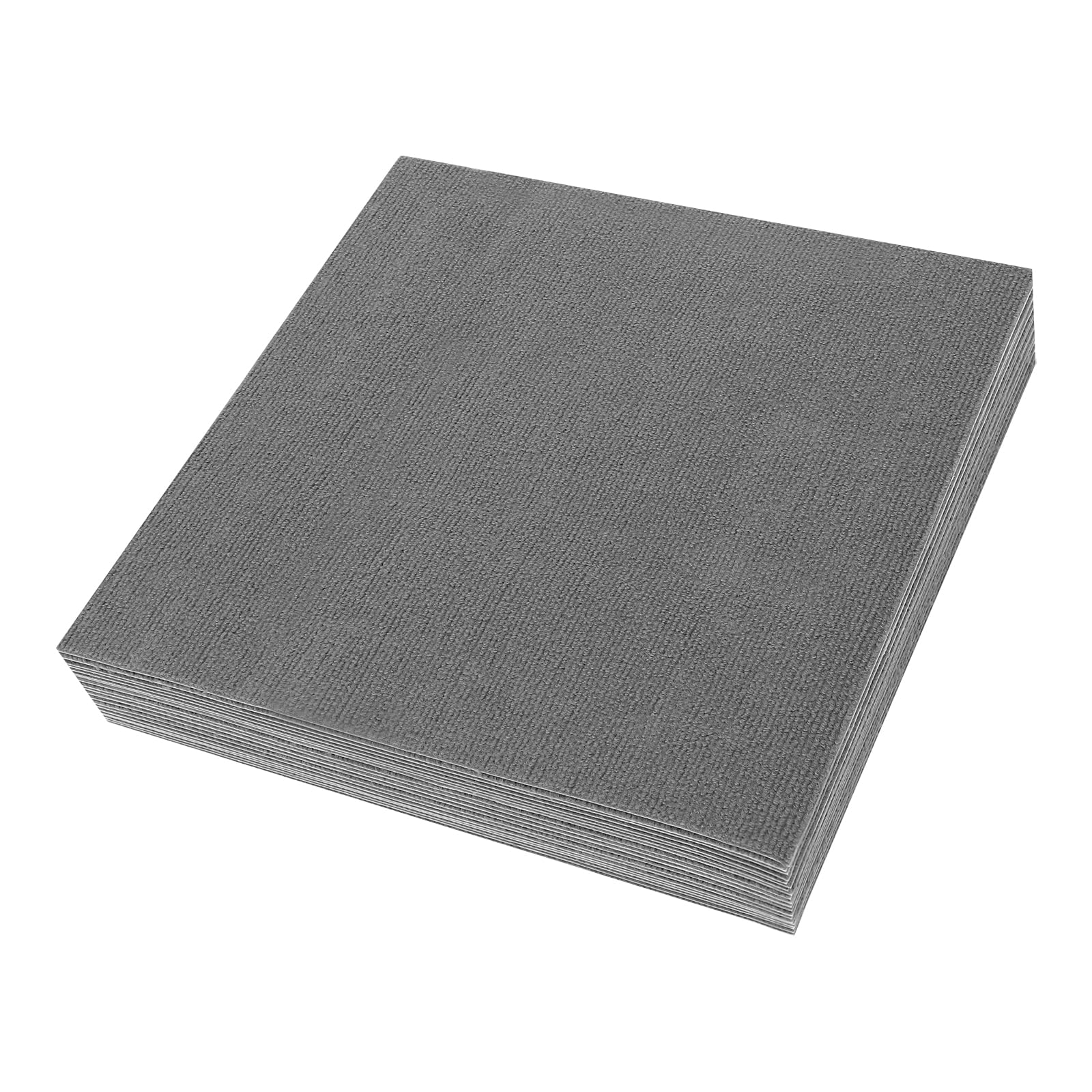 20 baldosas cuadradas para alfombras, autoniveladas, 50 x 50 cm, resistentes, con parche adhesivo para todas las áreas, hogar, oficina, dormitorio, antideslizante, gris claro, 5 ㎡