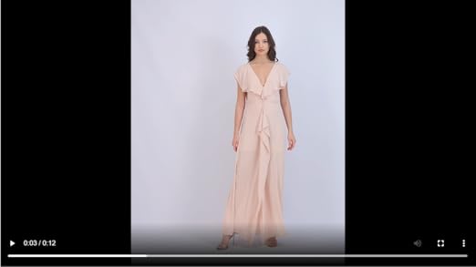 Amazon.com: BCBGMAXAZRIA Evette Women's Ruffled Chiffon Gown
