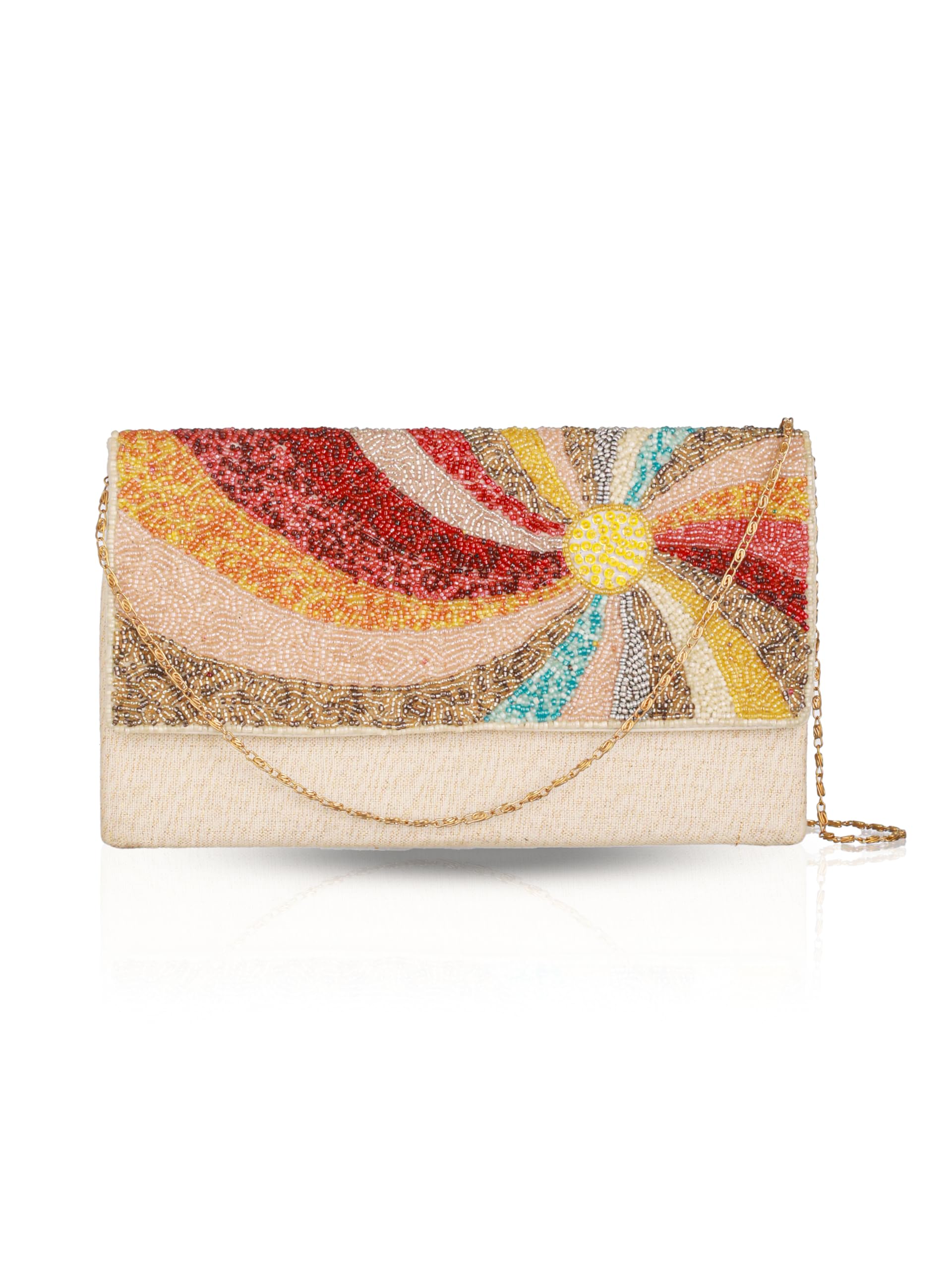 RAINBOW Clutch Bag | Stylish & Trendy Multicolor Handbag for Women | Elegant Party & Casual Purse | Compact & Lightweight | Perfect for Weddings, Evening Outings & Gifts-image-17