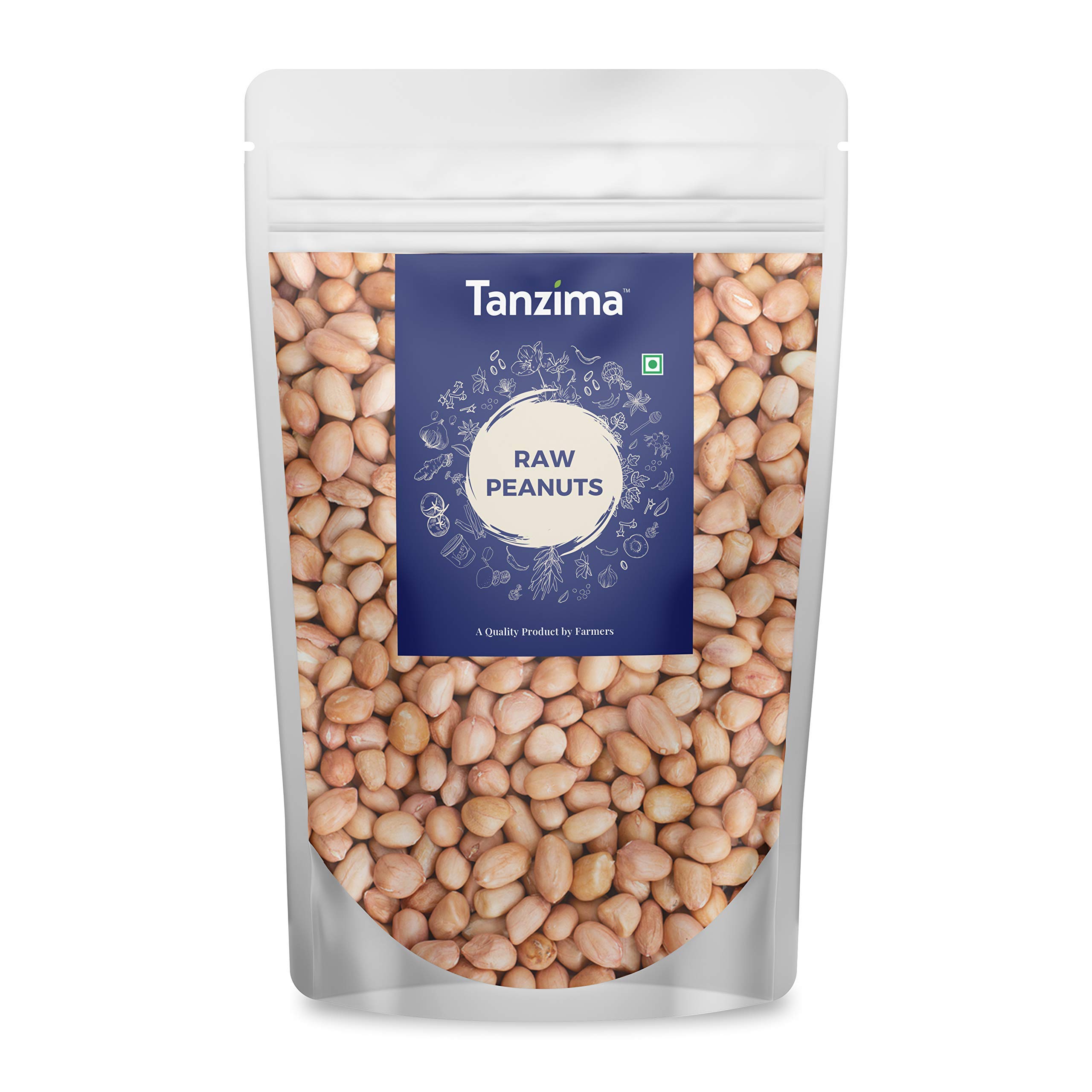 Tanzima Whole Pink Raw Peanuts, 400g