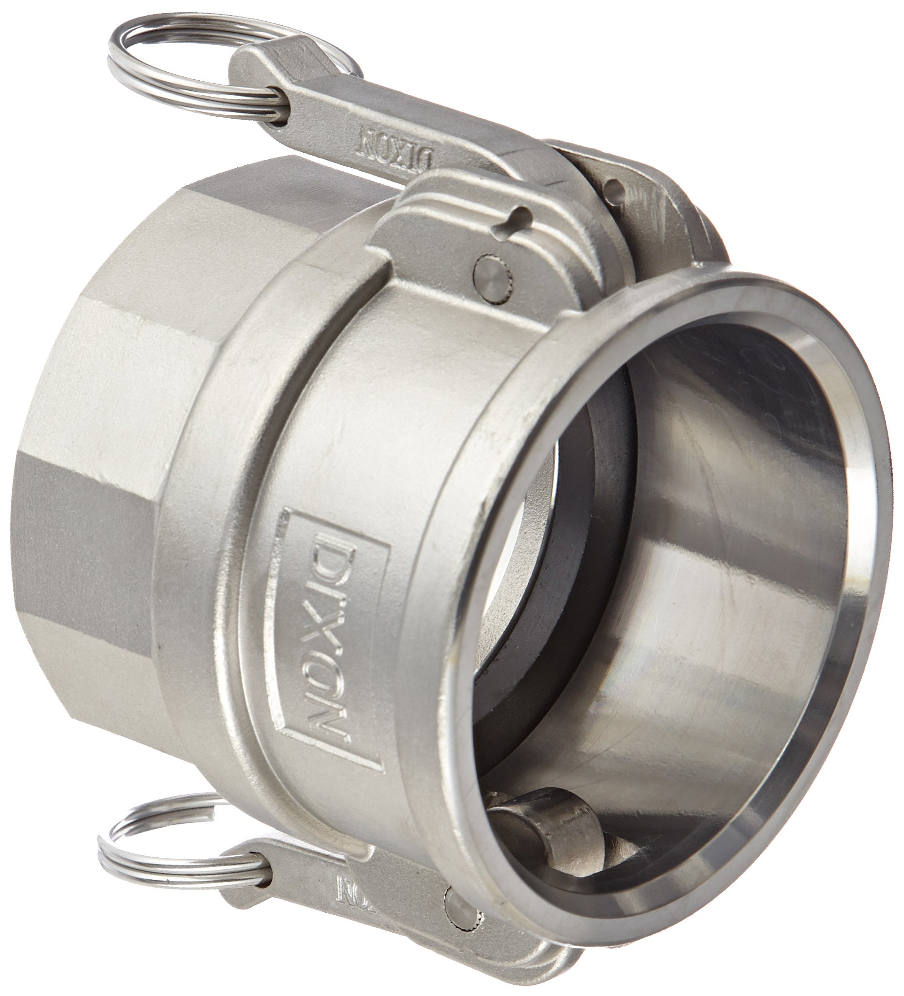 Dixon G250-D-SS Investment Cast Stainless Steel 316 Global Type D Cam and Groove Hose Fitting, 2-1/2" Socket x 2-1/2" NPT Female