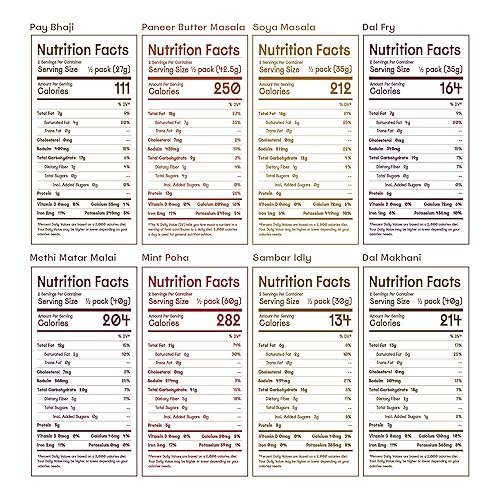 Miniatura 2 de The Cumin Club Paquete variado 8 comidas indias auténticas Listo en 5 minutos, solo agrega agua Totalmente natural, sin conservantes Apto para