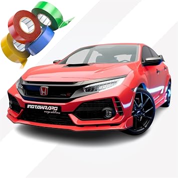 3M Chrome Delete Tape Stripe | Vinyl Film Car Wrap Custom Stripes | Gloss Hot Rod Red | G13 | 0.75" x 25ft | Instawraps Heat Resistance Pro Wrapping Glove - Included