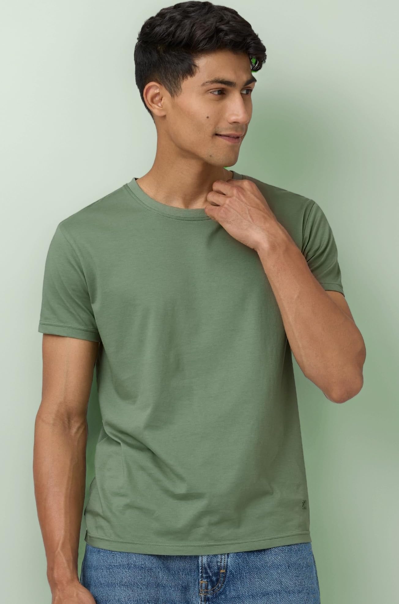 Men's Super Combed Cotton Half Sleeve Round Neck T-Shirt | Crew Neck Tshirt for Men