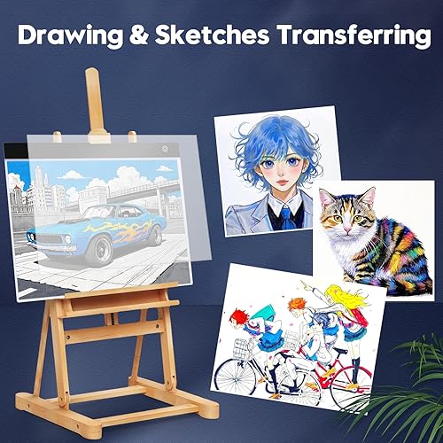 Miniatura 5 de Guiseapue Tablero de luz para kits de arte de diamantes para adultos almohadilla de trazado iluminada, almohadilla de luz para accesorios de