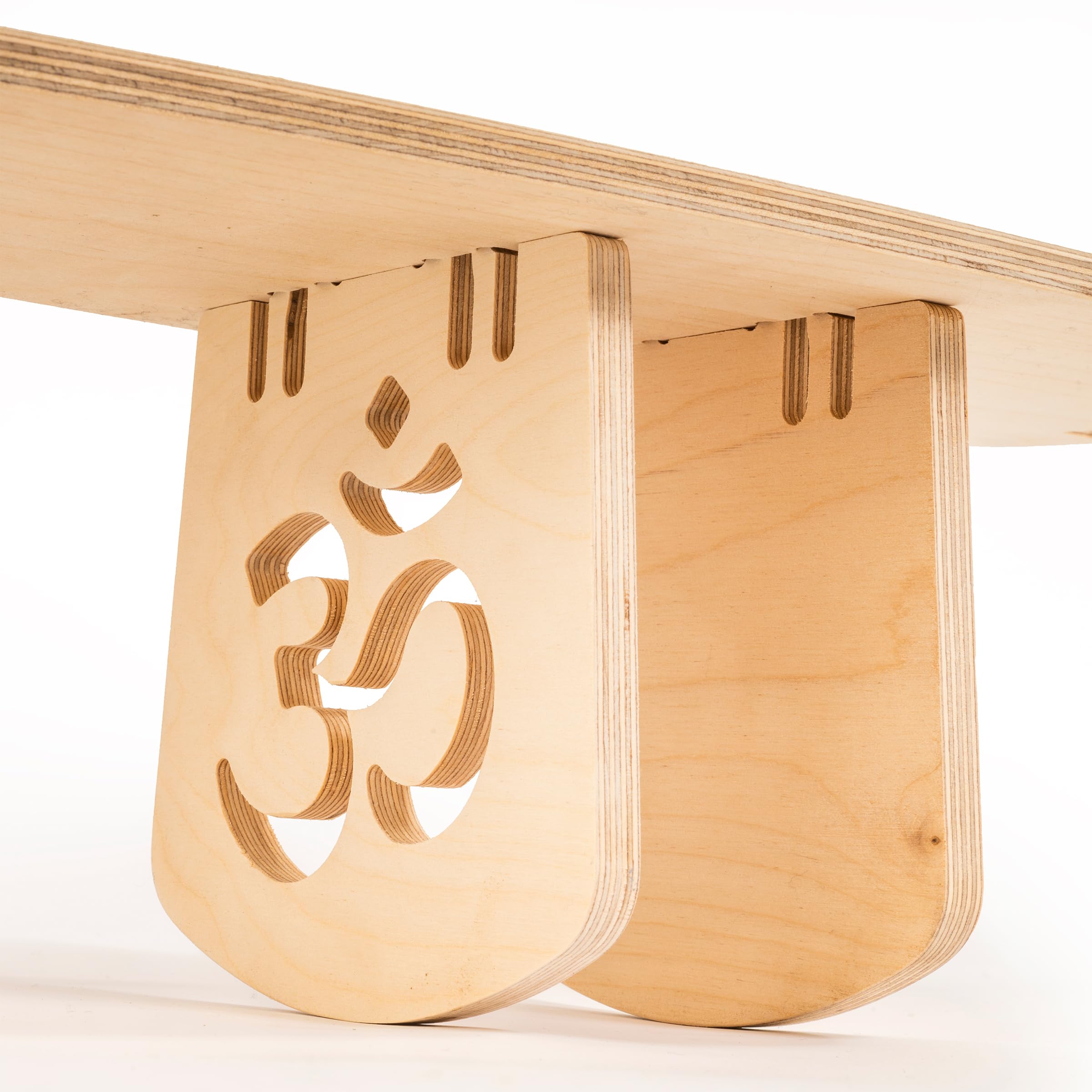 Raja Banc de méditation, tabouret en bois de bouleau, banc de yoga, double configuration, chaise de prière, portable, inclinaison pour posture parfaite, méditation profonde.