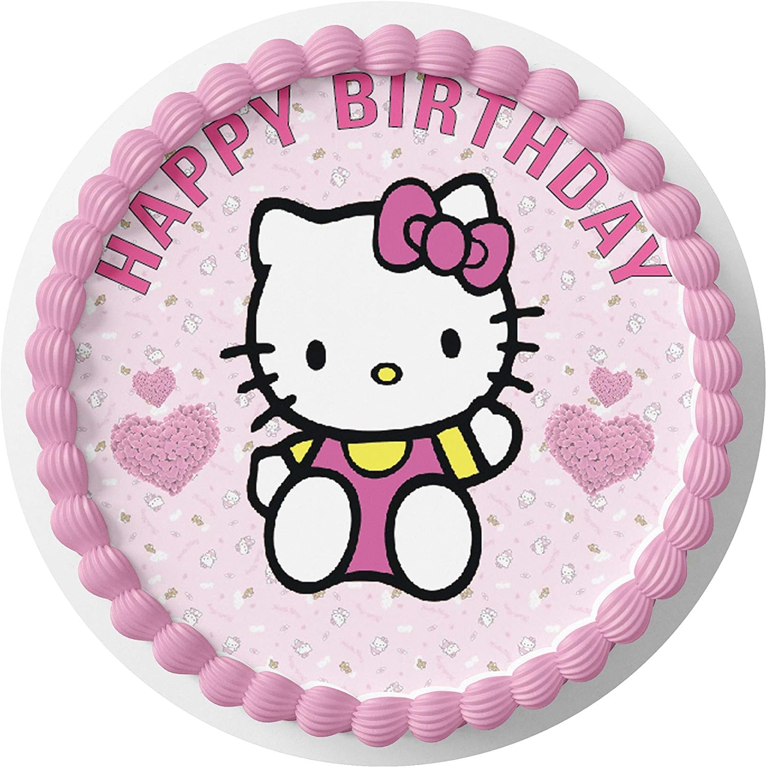 Buy 7 5 Inch Edible Cake Toppers Hello Kitty Themed Birthday Party Collection Of Edible Cake Decorations Online In Indonesia B0p2skmg
