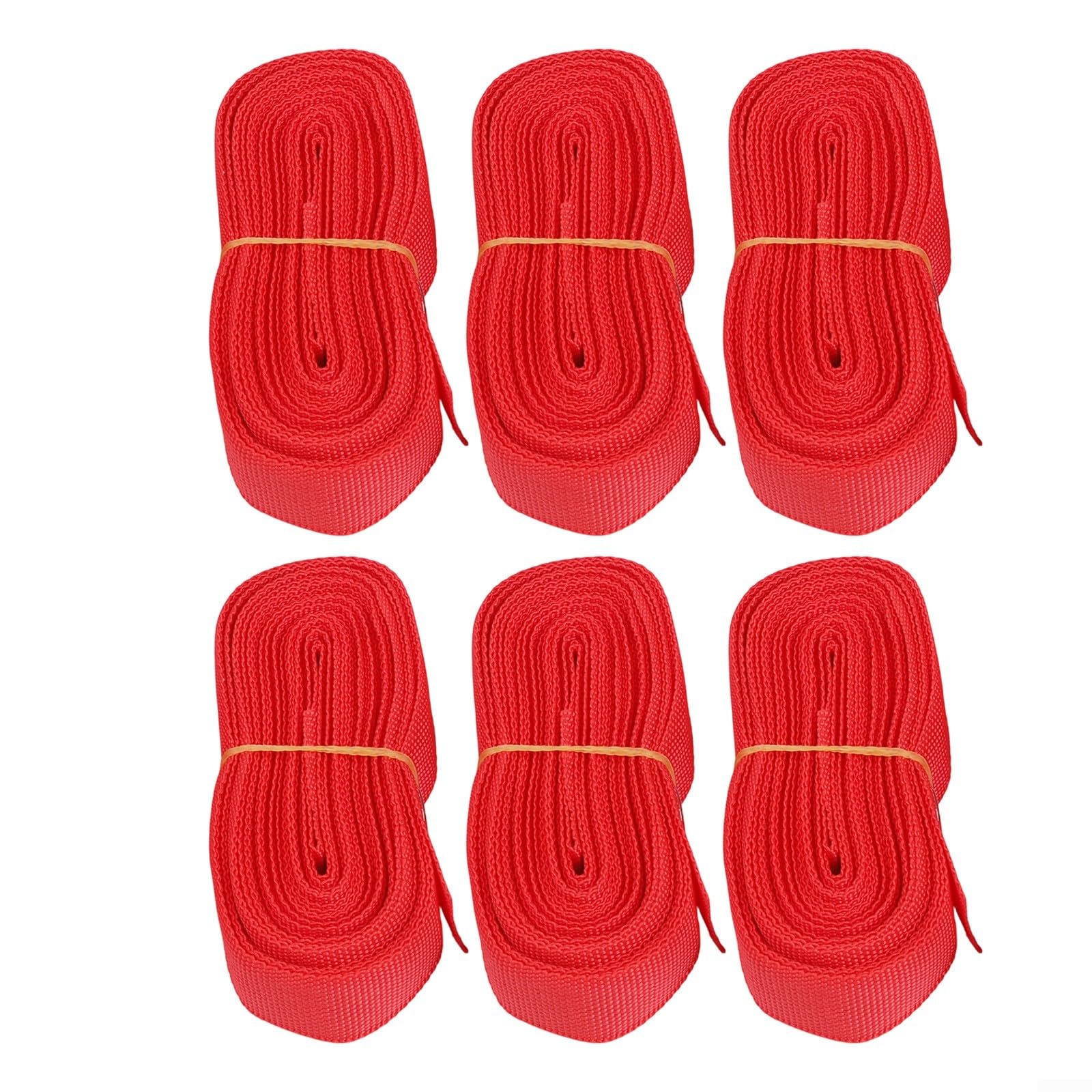 Linee di confine per beach volley in nylon per campi da sabbia o erba all'aperto, set rosso include 6 corde e 6 chiodi da terra