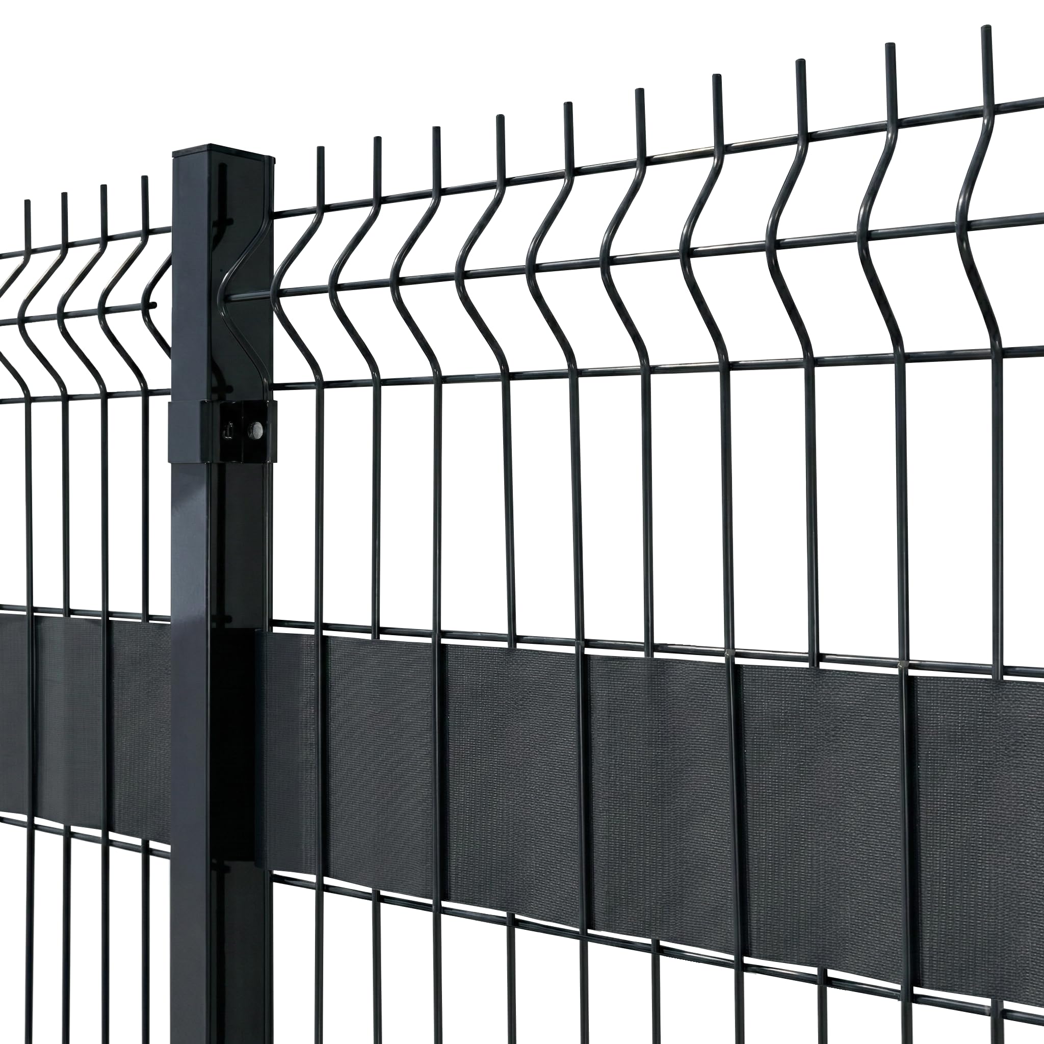 Sillar Frangivista Recinzione in PVC, Rotolo Frangivista Giardino 105m (3 pezzi-35 m x 19 cm), 450 g/m², Grigio Scuro, con Clip, Resistente UV e Intemperie, per Balcone Terrazza Esterno