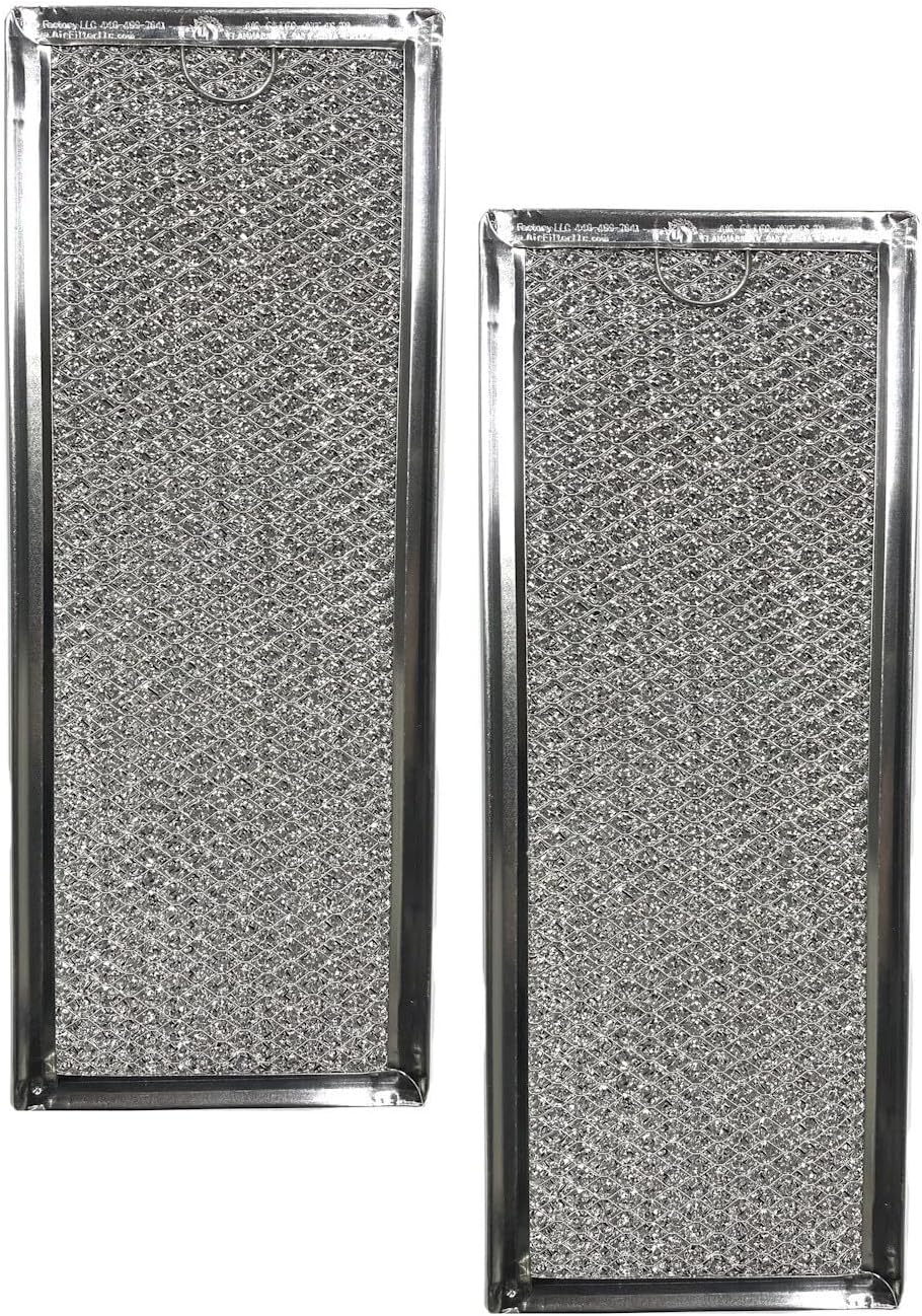 Replacement for GE AP3417082 Microwave Aluminum Grease Mesh 12 Ply Filters (2-Pack)