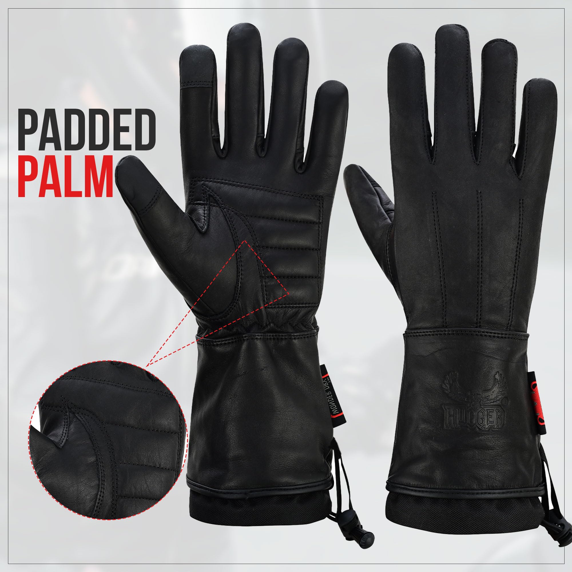 Amazon.com: Hugger Men's Winter Motorcycle Gloves, Premium Biker