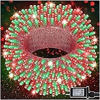 Vista 9 de 300 luces LED de Halloween, cadena de luces de Halloween de 98.5 pies con 8 modos de iluminación, mini luz impermeable y conectable, enchufe