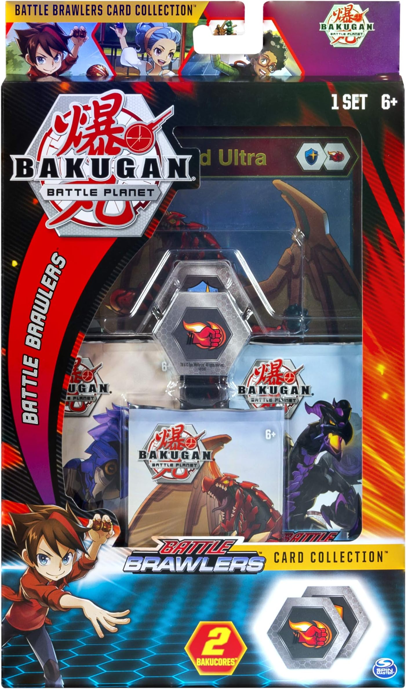 Deluxe Battle Brawlers Card Collection with Jumbo Foil Dragonoid Card, for Ages 6 and Up