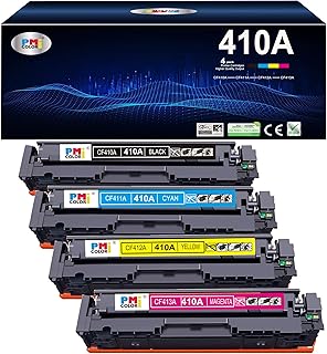 410A Toner Cartridge Replacement for HP 410A Toner for HP Color Pro MFP M477fnw,M477fdw M452dn Color Laser Pro M477 M452(Black, Cyan, Magenta, Yellow)