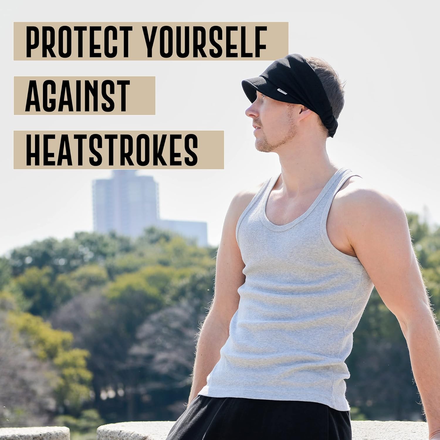 CHARM Cooling Sports Visor Sun Hat - Womens Mens Athletic Wide Brim Summer Caps UPF-Cutting