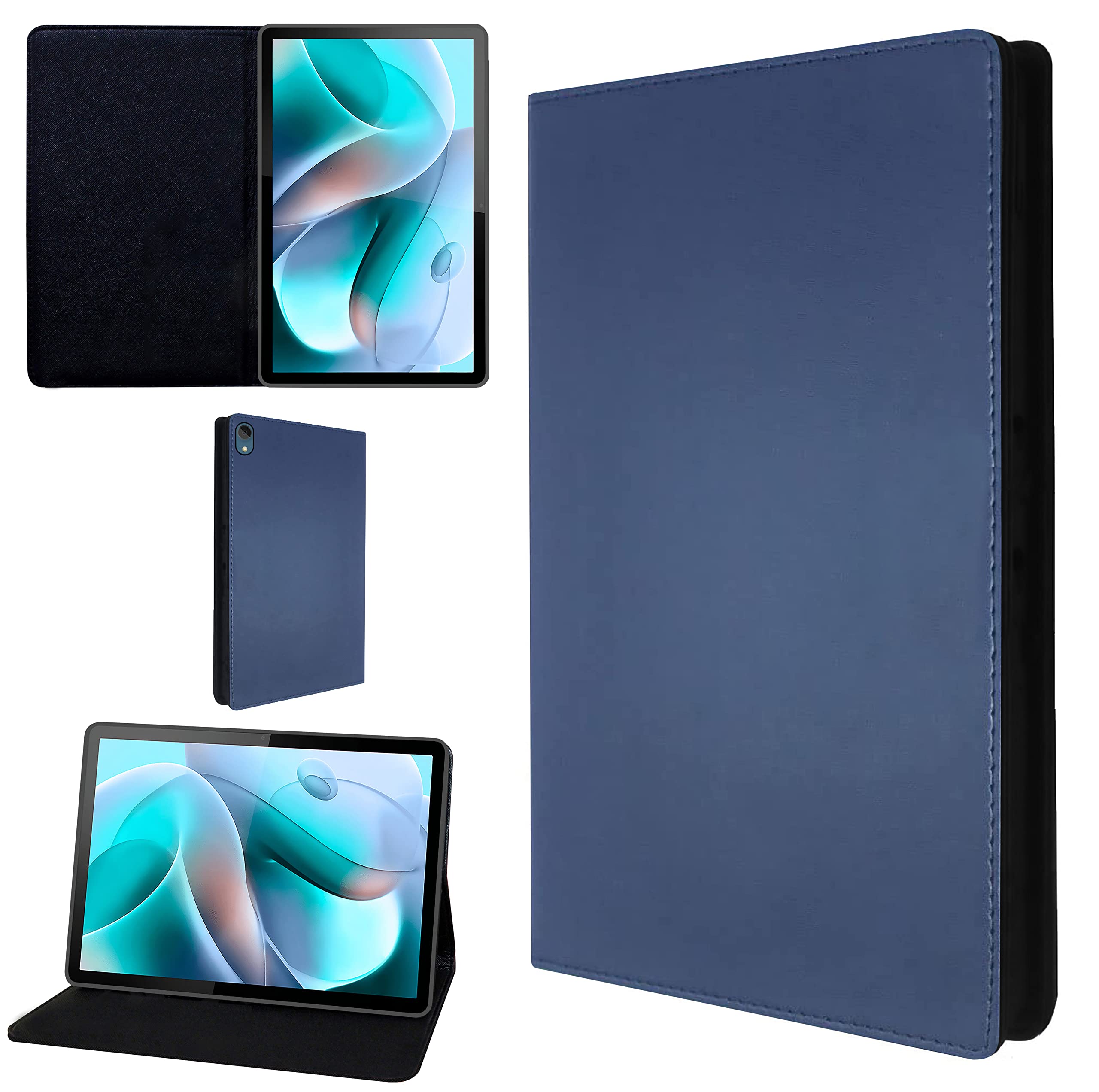 TGK Leather Stand Flip Case Cover for Motorola Moto Tab G70 LTE 11 inch Tablet (Blue) (B0C1BLH5CF) Amazon Price History, Amazon Price Tracker