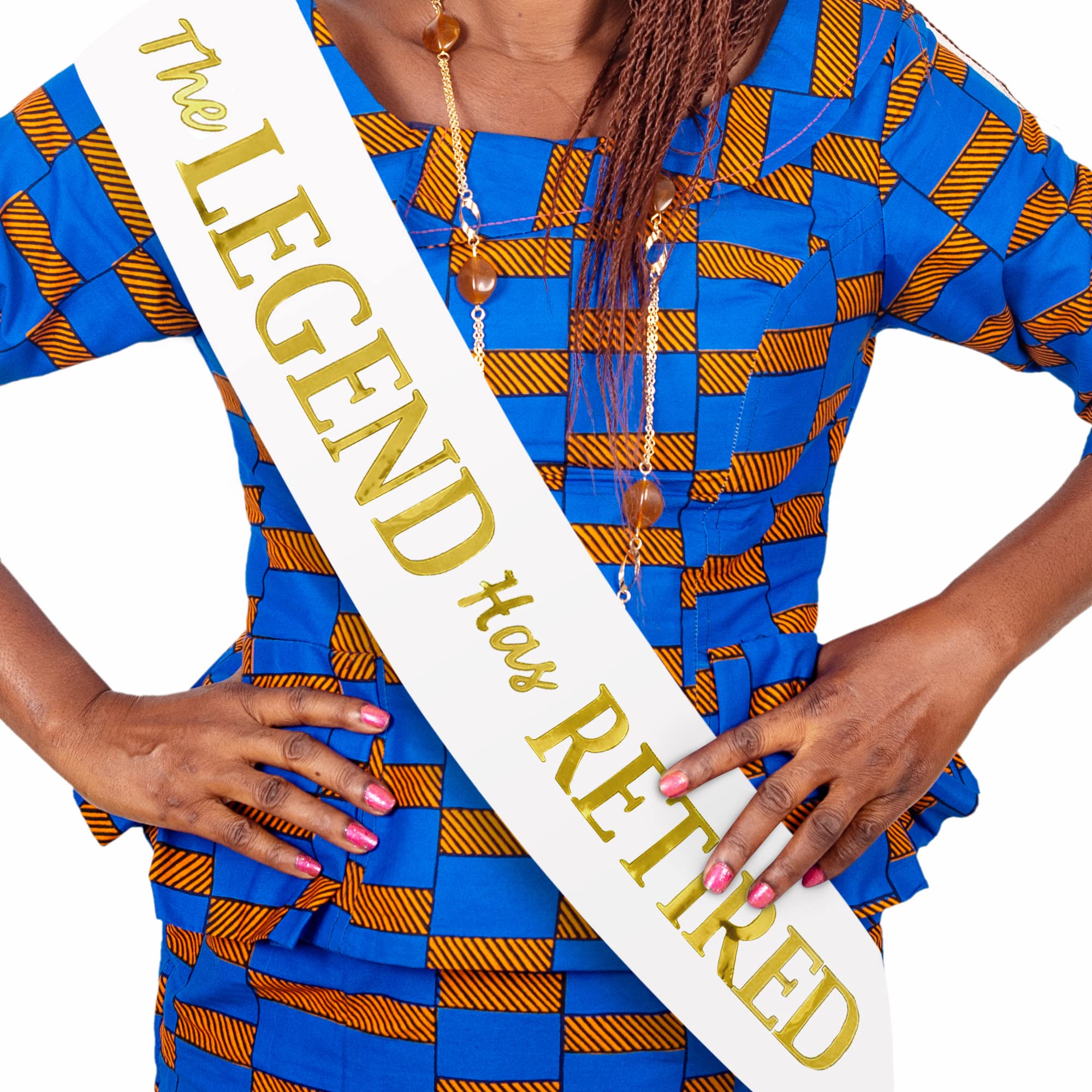 The Legendary Retirement Sash – Gold Foil Retired Sash