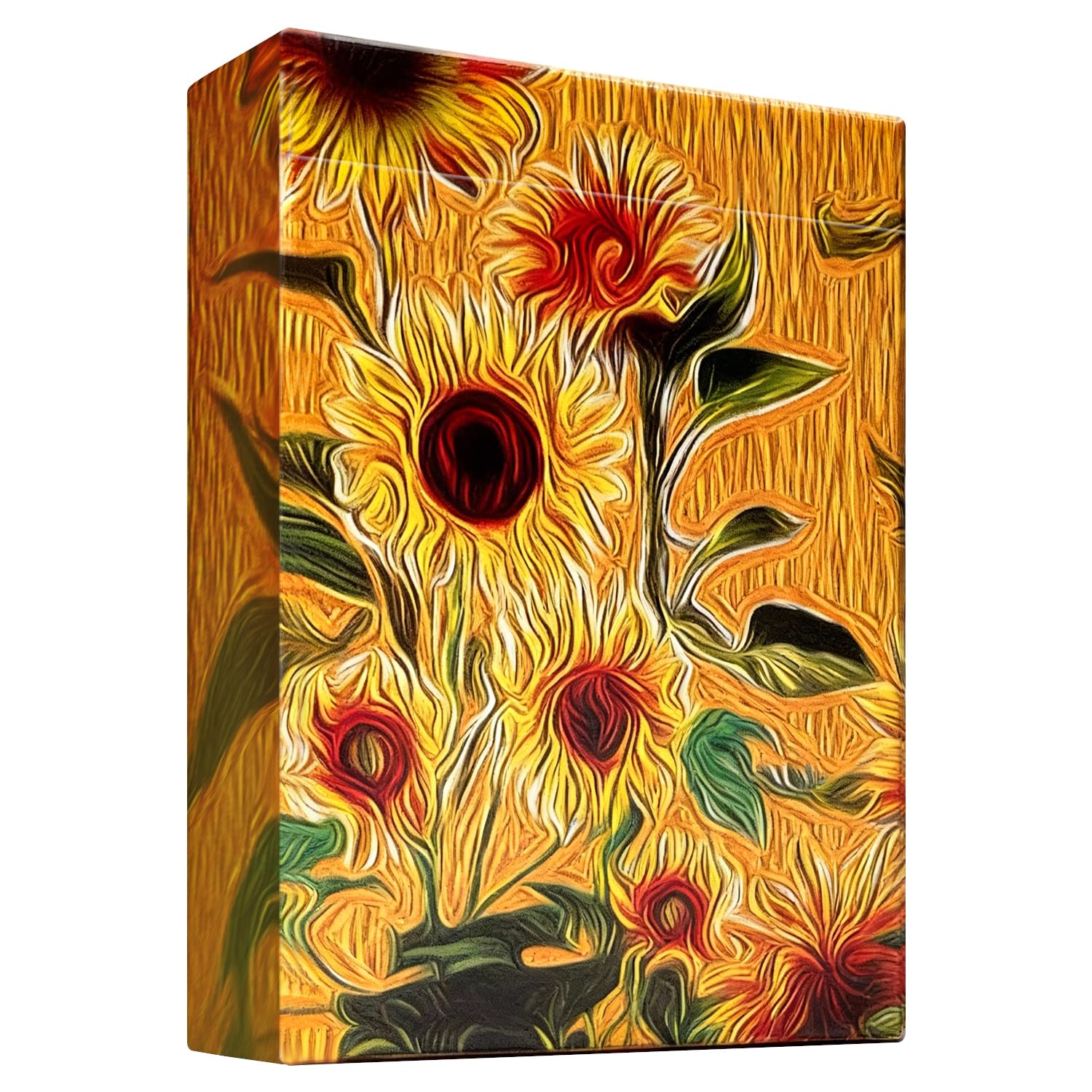 Berkin Arts Artworks Playing Cards, Standard Index,54 Unique Illustrations Playing Card（1 Pack）,Classic Cards for Poker, Blackjack, Family Game Night & Card Games, Fun for All Ages(Sunflowers)