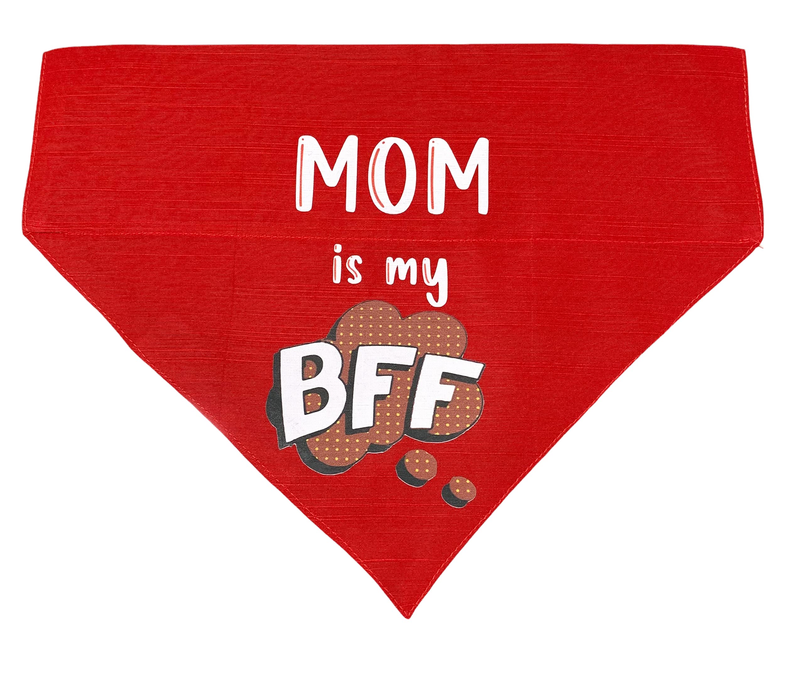 For The Fur Kids Mom is My BFF Dog Bandana/Dog Accessory (Red) (B09SGK7BBP) Amazon Price History, Amazon Price Tracker