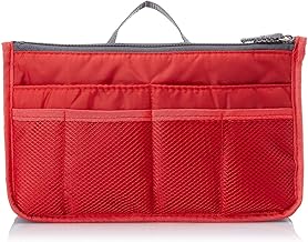 KPS Travel Insert Handbag Organizer Purse Large Liner Tidy Bag Pouch | Multipurpose Handbag | Women Travel Insert Handbag Organizer (Multicolor)