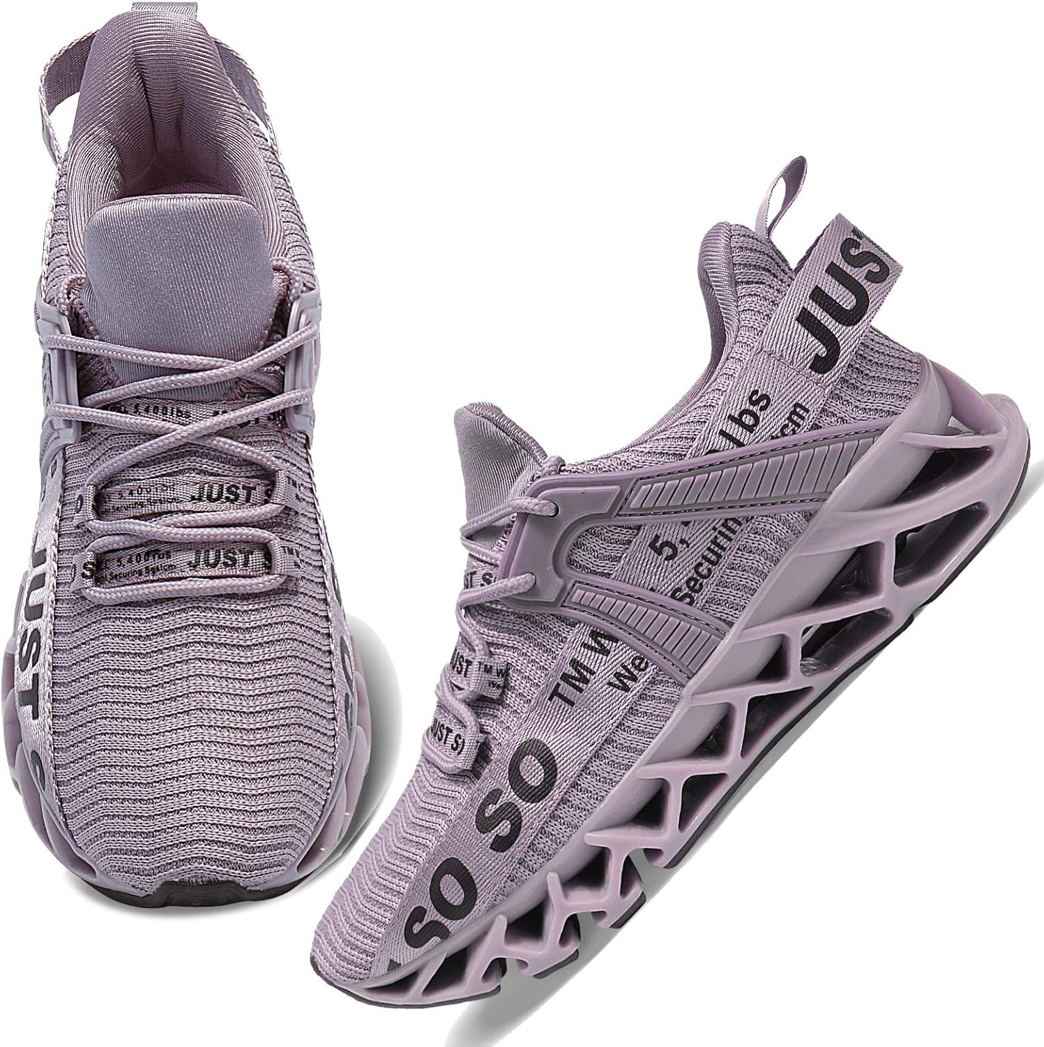JointlyCreating Womens Non Slip Running Shoes Athletic Tennis Sneakers Sports Walking Shoes 8 Light Lilac