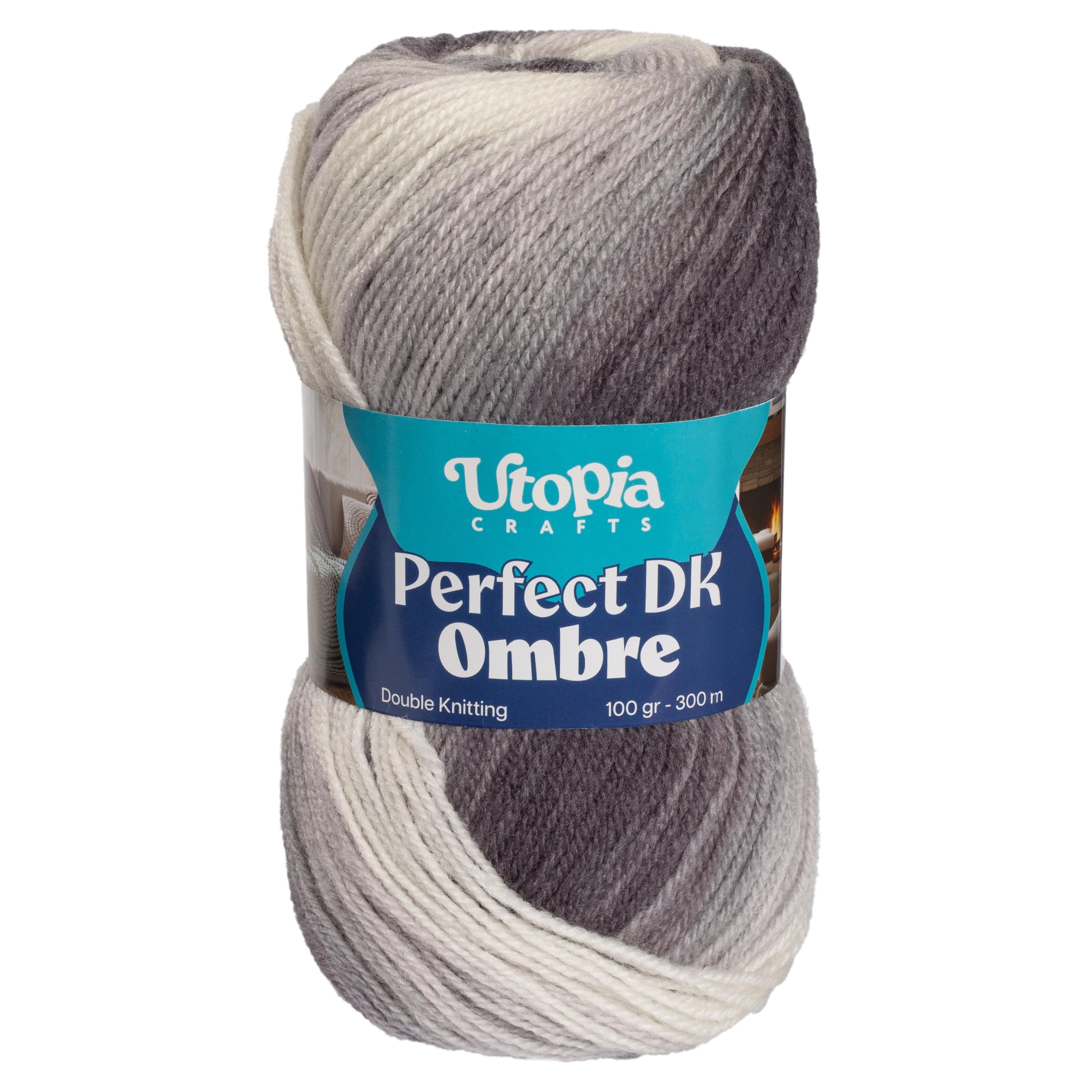 Utopia Crafts DK Ombre Multicolour Double Knitting Yarn 100g (008)