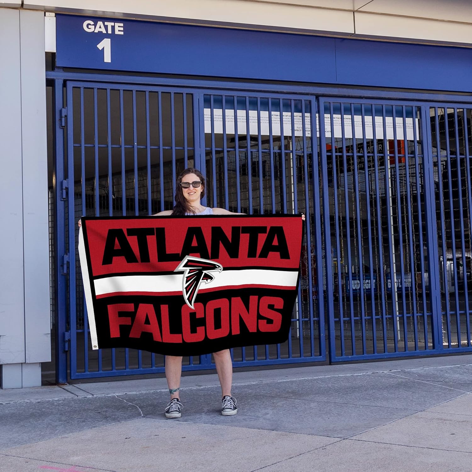 Rico Industries NFL Football Bold 3' x 5' Banner Flag Single Sided - Indoor or Outdoor - Home Décor