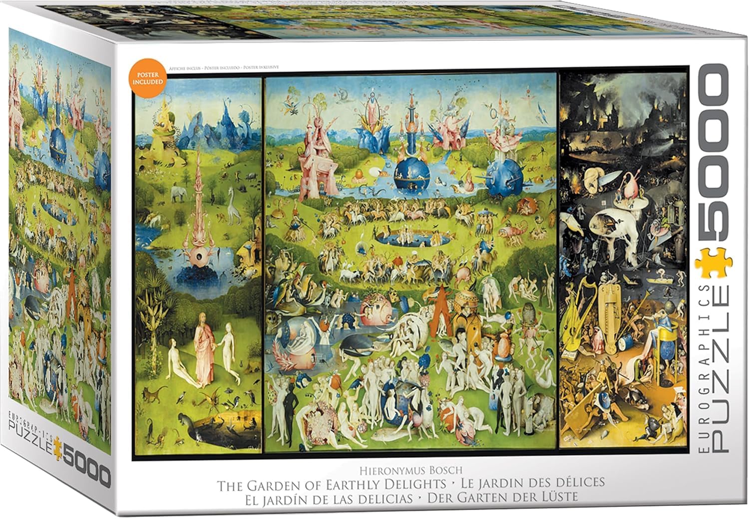 Puzzle da 5000 pezzi - Hieronymus Bosch - Giardino delle Luste
