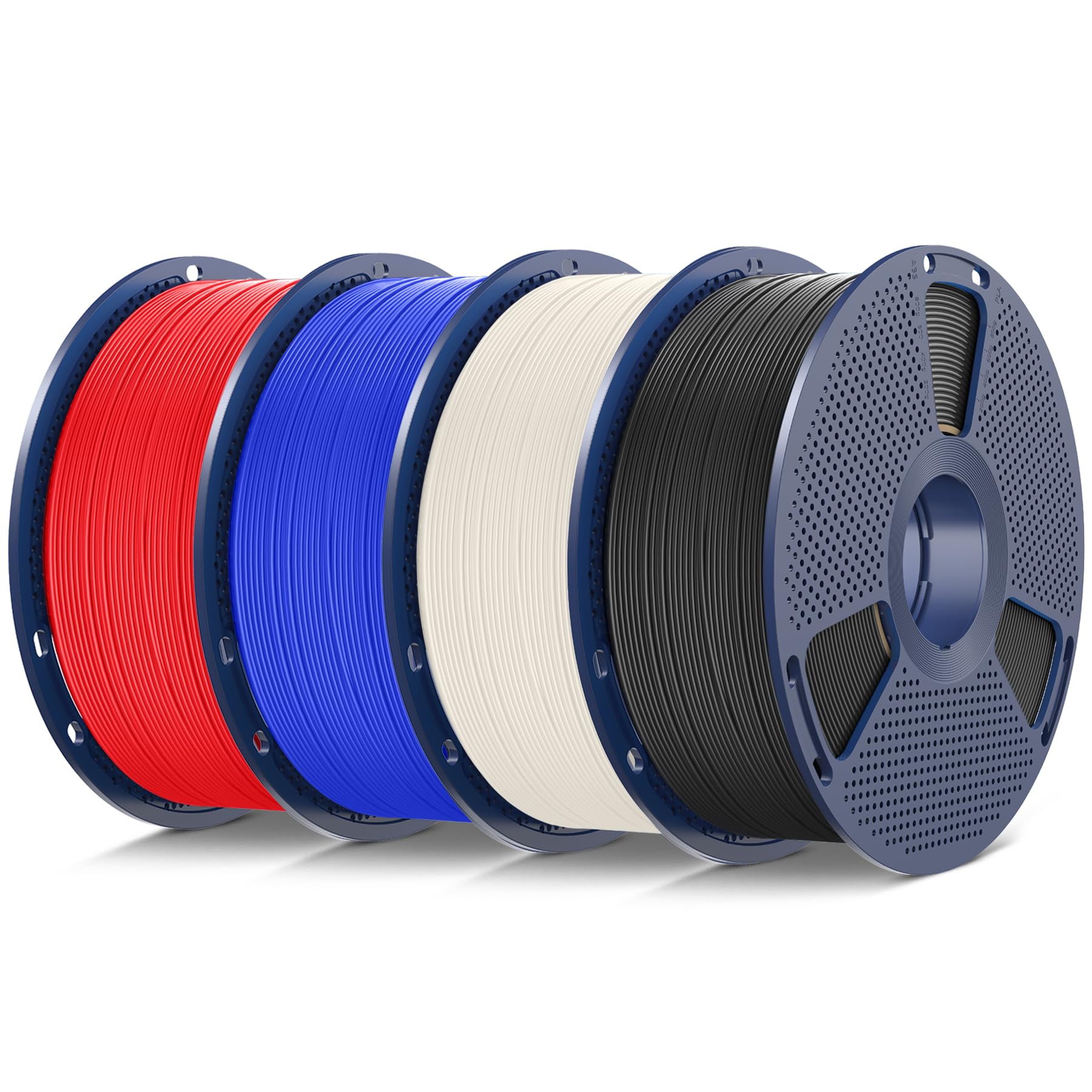 SUNLU Filamento ASA de 4 kg de 0.069 pulgadas, filamento resistente a los rayos UV/lluvia/calor, ideal para imprimir piezas mecánicas funcionales al aire libre, 4 kg en total, 2.2 libras por carrete