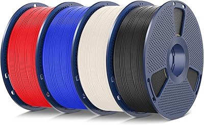 21 – SUNLU ASA Filament 1.75mm 3D Printer Filament Bundle Muticolor, UV/Rain/Heat Resistant Tough 3D Printer Filament, Individually Vacuum Packed…