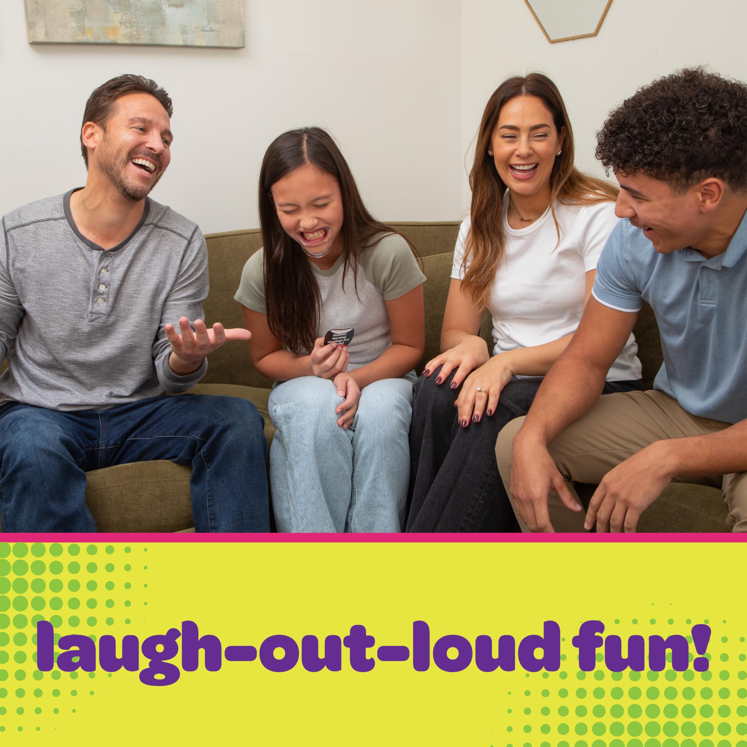 Gioco di carte Mouth Off - Giochi per famiglie per bambini e adulti, indovina la frase prima che scada il timer, notte di giochi in famiglia, 4-8 giocatori, età 8+